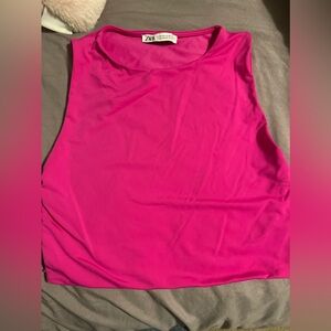 Sleeveless Lycra Zara crop top M